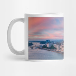 sunset over Budapest Mug